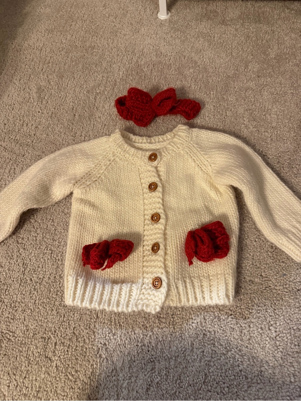 So Dorable Cream Knit Baby Beanie